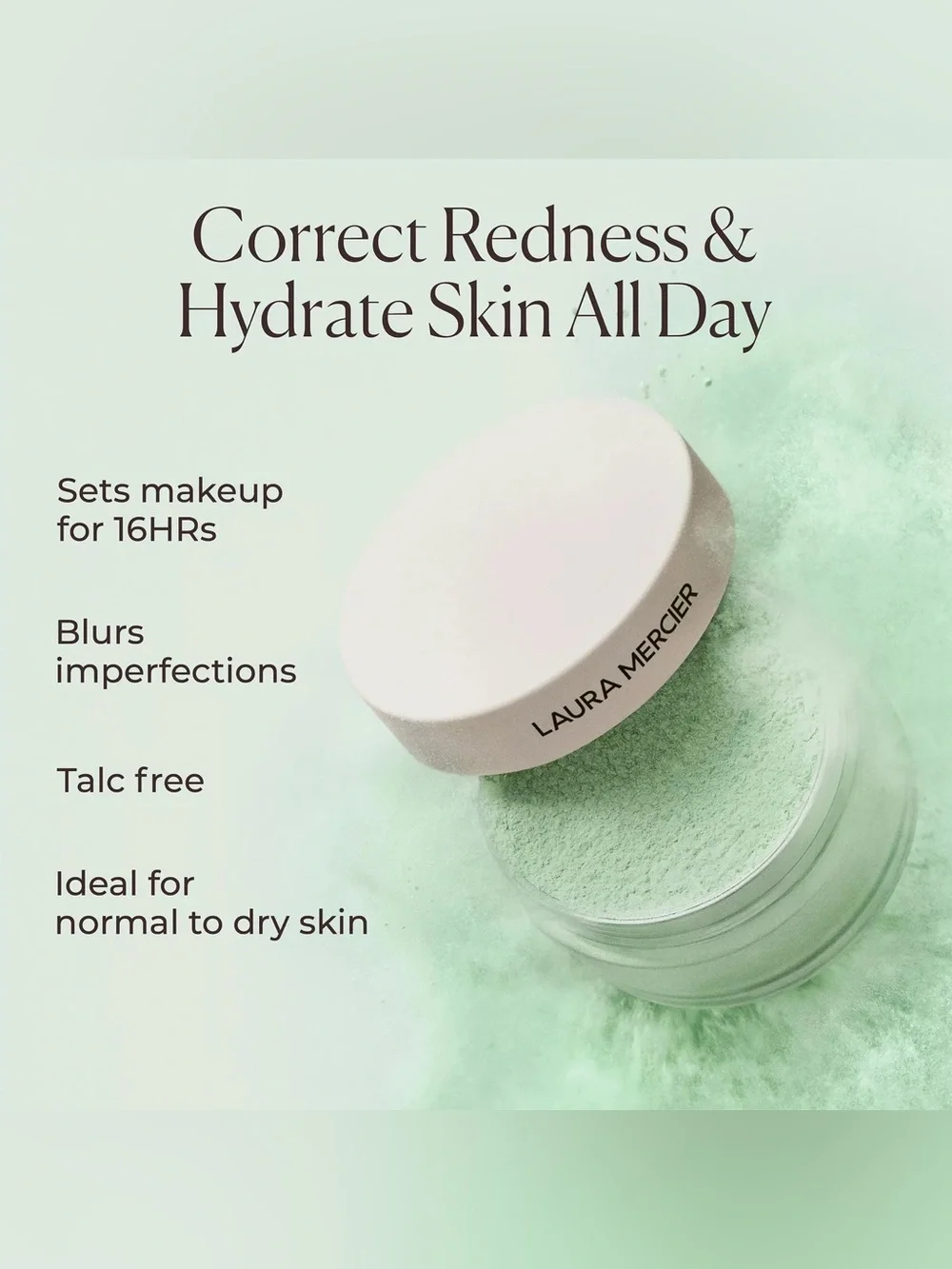 laura mercier Green Color-Correcting Setting Powder